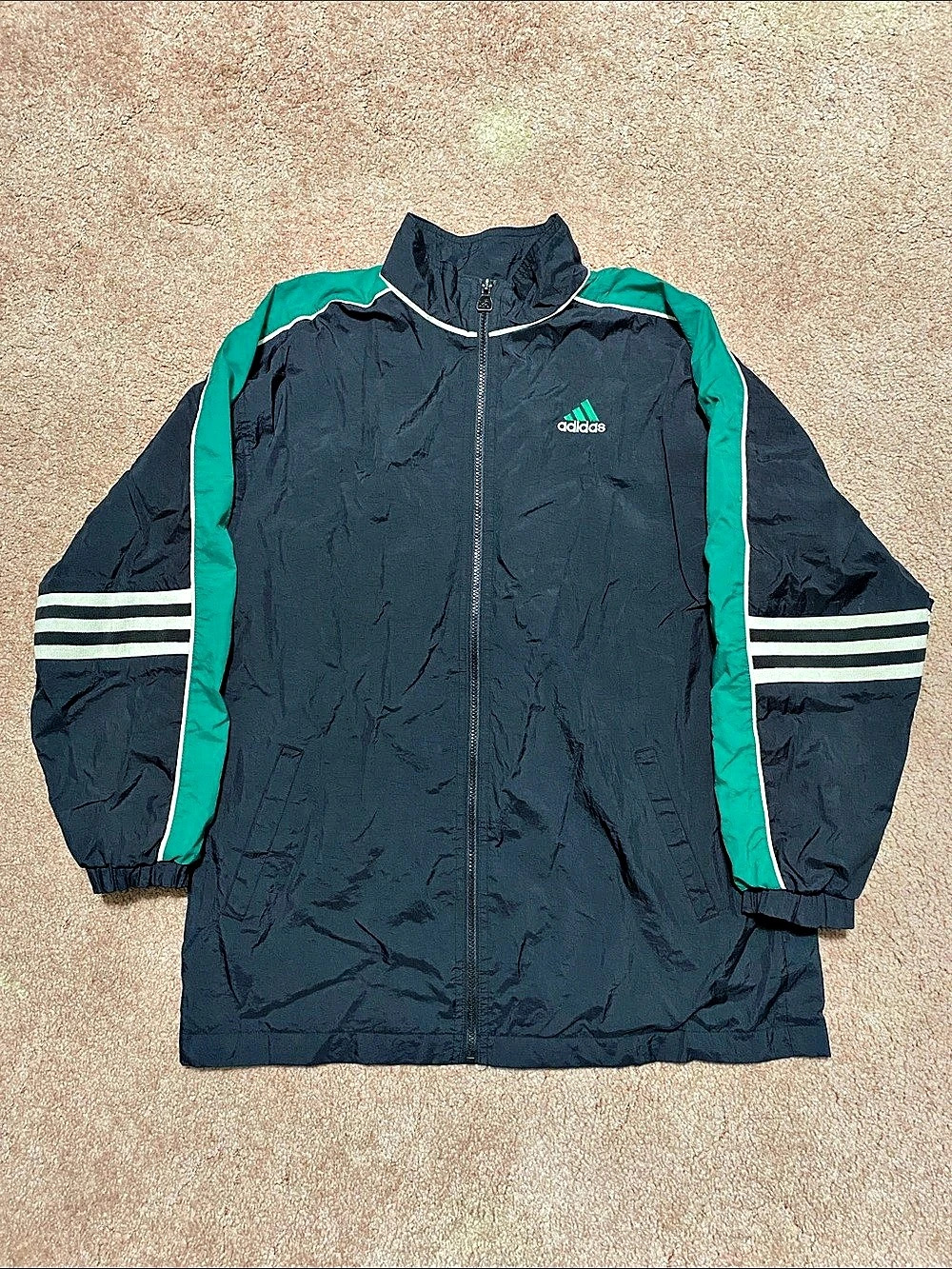 Adidas 90s Windbreaker Zip Up Jacket
